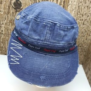 Jhats Cape Cod Distressed Denim Adjustable Hat Cap